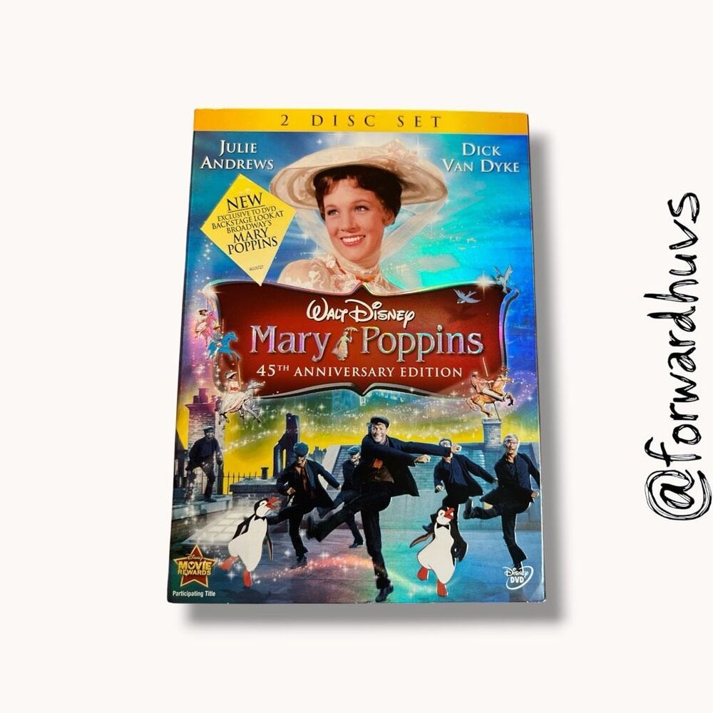 Disney Mary Poppins 45th Anniversary Edition 2-Disc DVD Sealed New